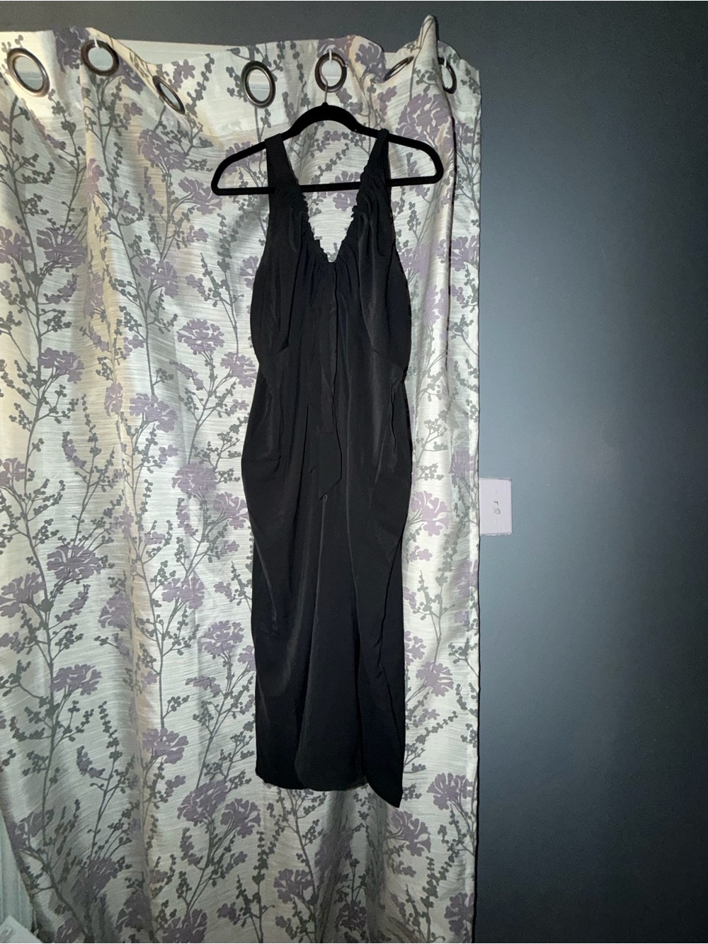 Abercrombie & Fitch Black Midi Dress